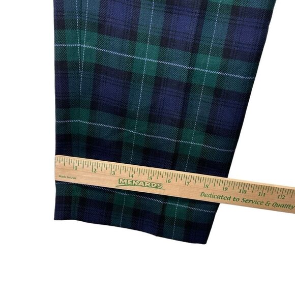 100% Wool high waist  Liz claiborne Plaid lined Academia trousers size 4 - Picture 13 of 16